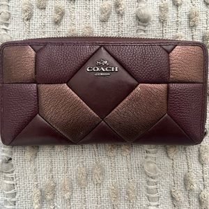 Coach zip wallet
